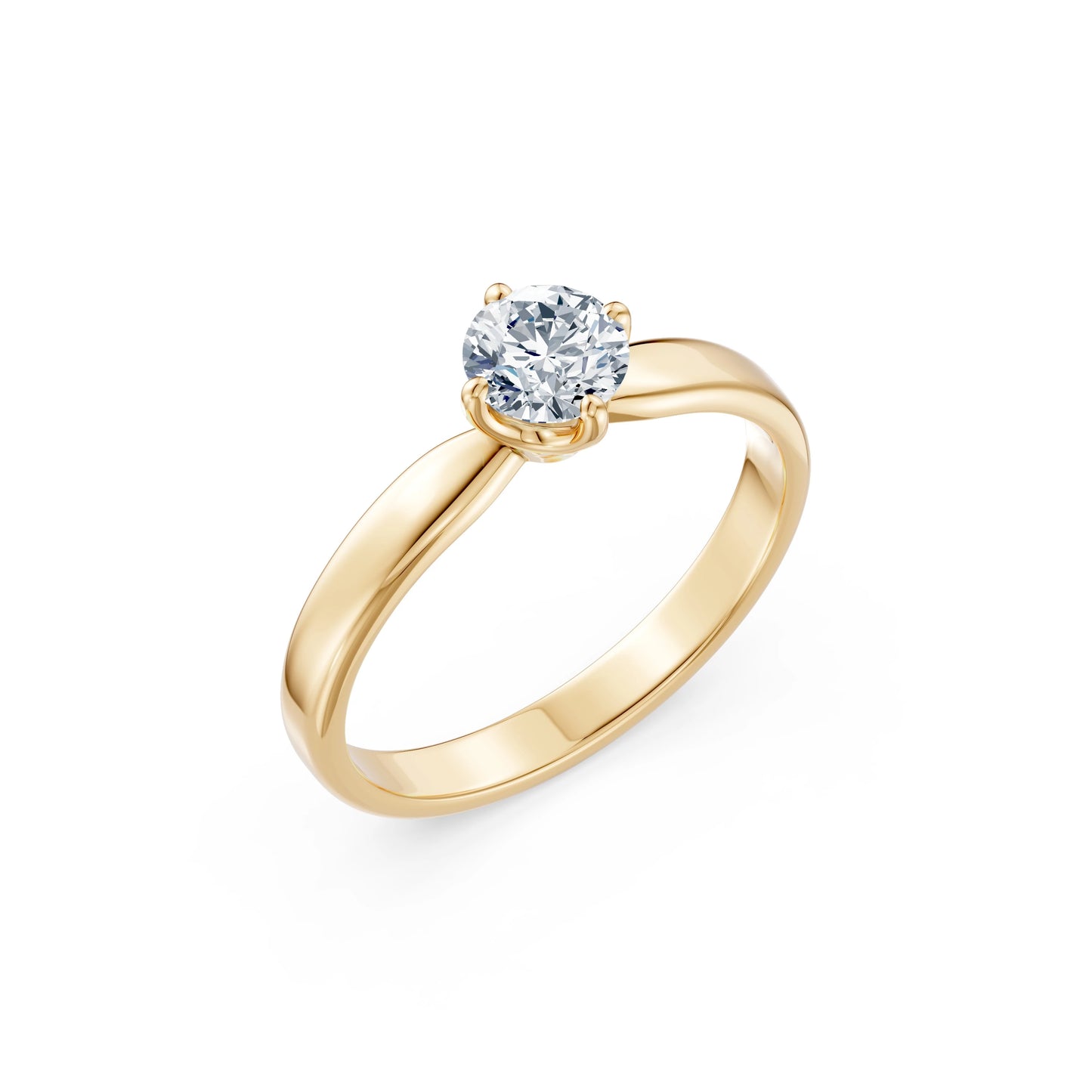 Solitaire Ring, 0.45 ct — 101-10041(4.8)