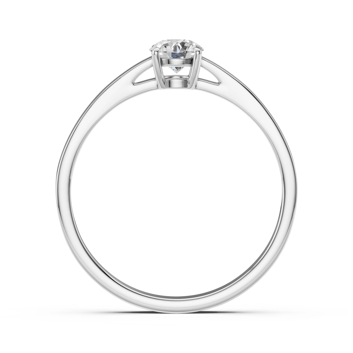 Solitaire Ring (Round), 0.35 ct — 101-10012/1(4.5)