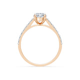 Marquise Lab Grown Diamond Slim Pave Eternity Ring 1.5ct by Qutahia Jewellery