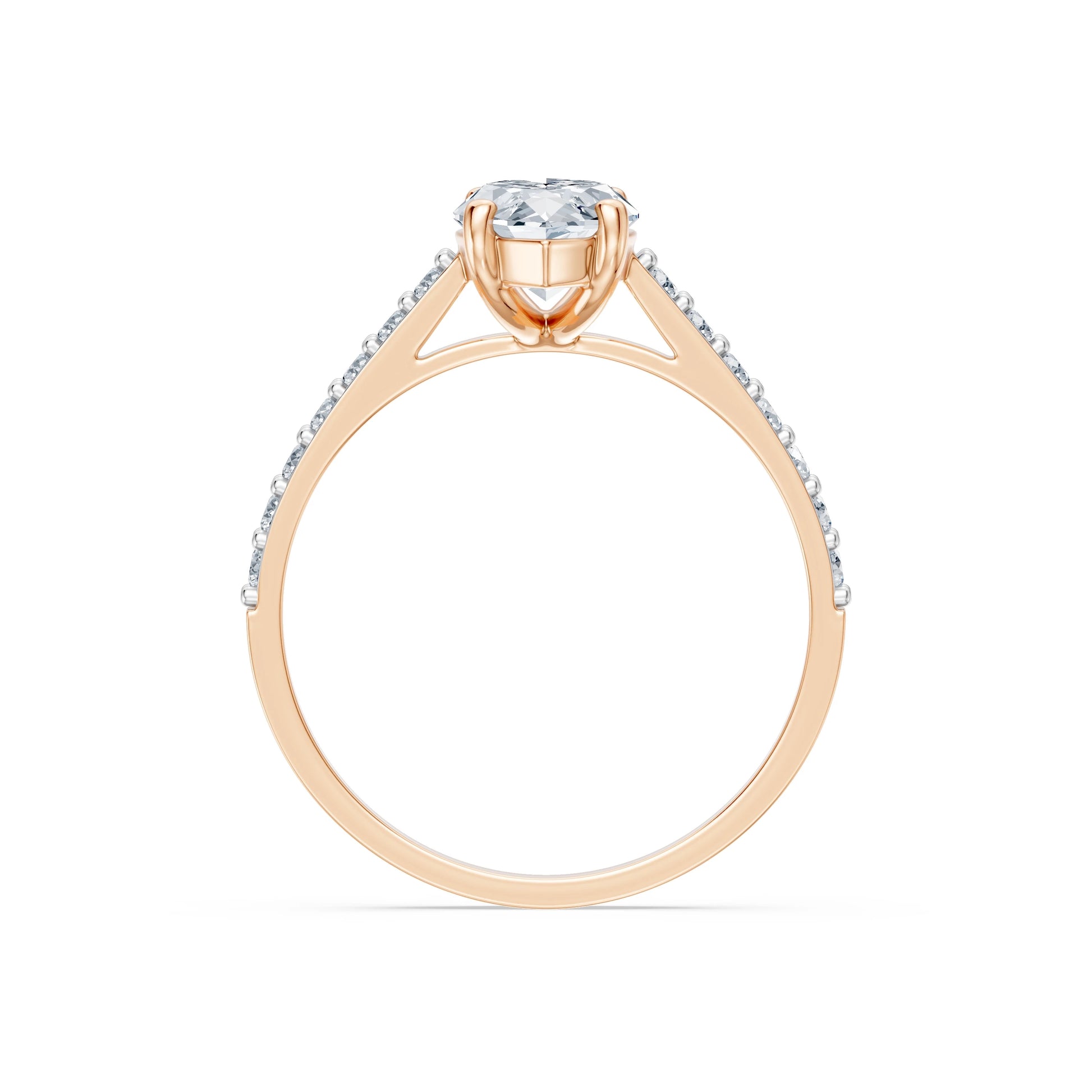 Marquise Lab Grown Diamond Slim Pave Eternity Ring 1.5ct by Qutahia Jewellery