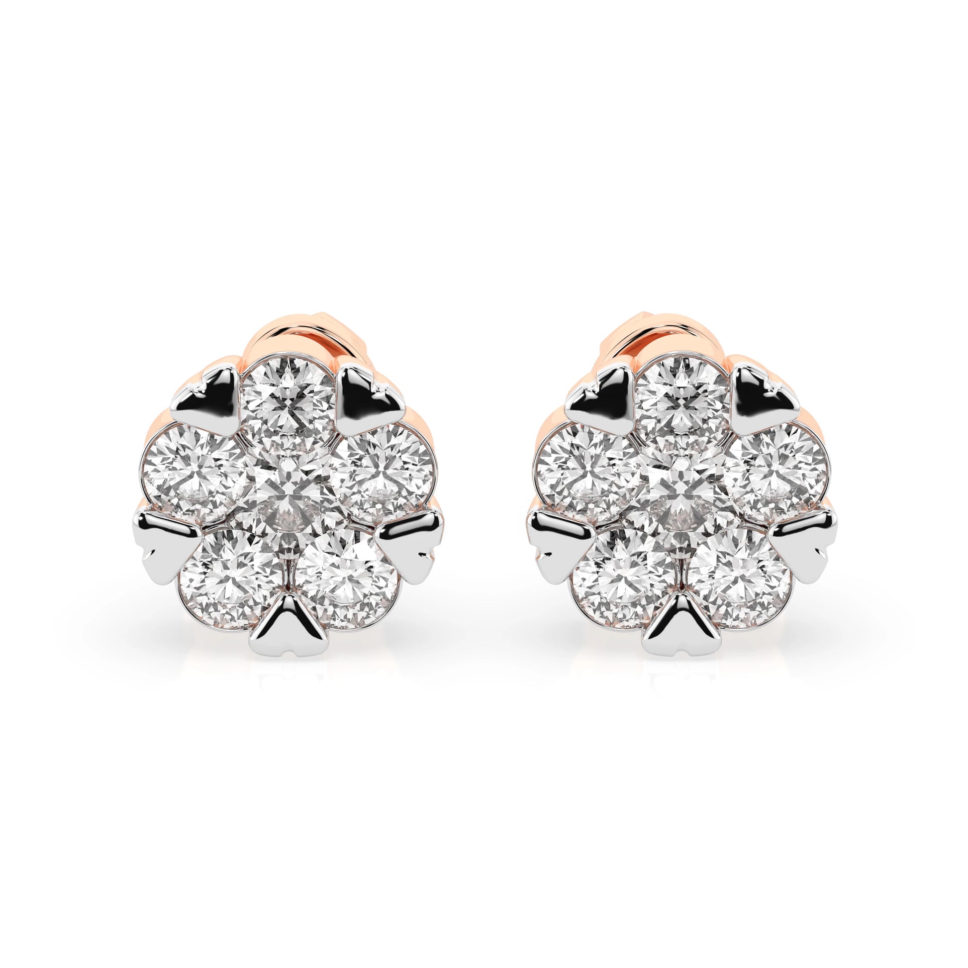 Illusion Earring (Round), 0.2 ct — 102-10015/2(3.0)