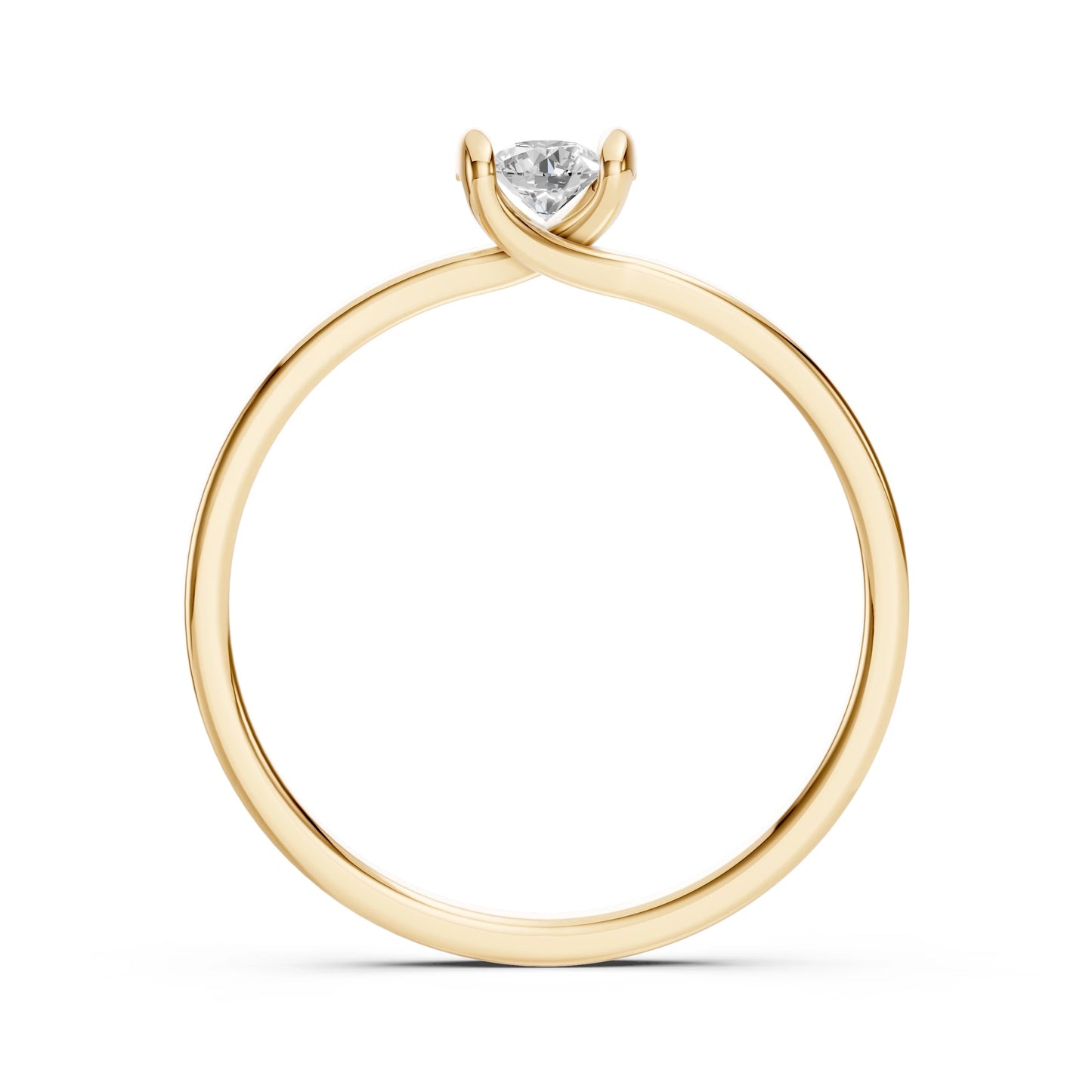 Solitaire Ring (Round), 0.2 ct — 101-10016(3.7)