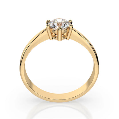 Solitaire Ring (Round), 0.4 ct — 101-10151(4.7)