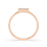Illusion Diamond Ring Round 0.07ct by Qutahia Jewellery