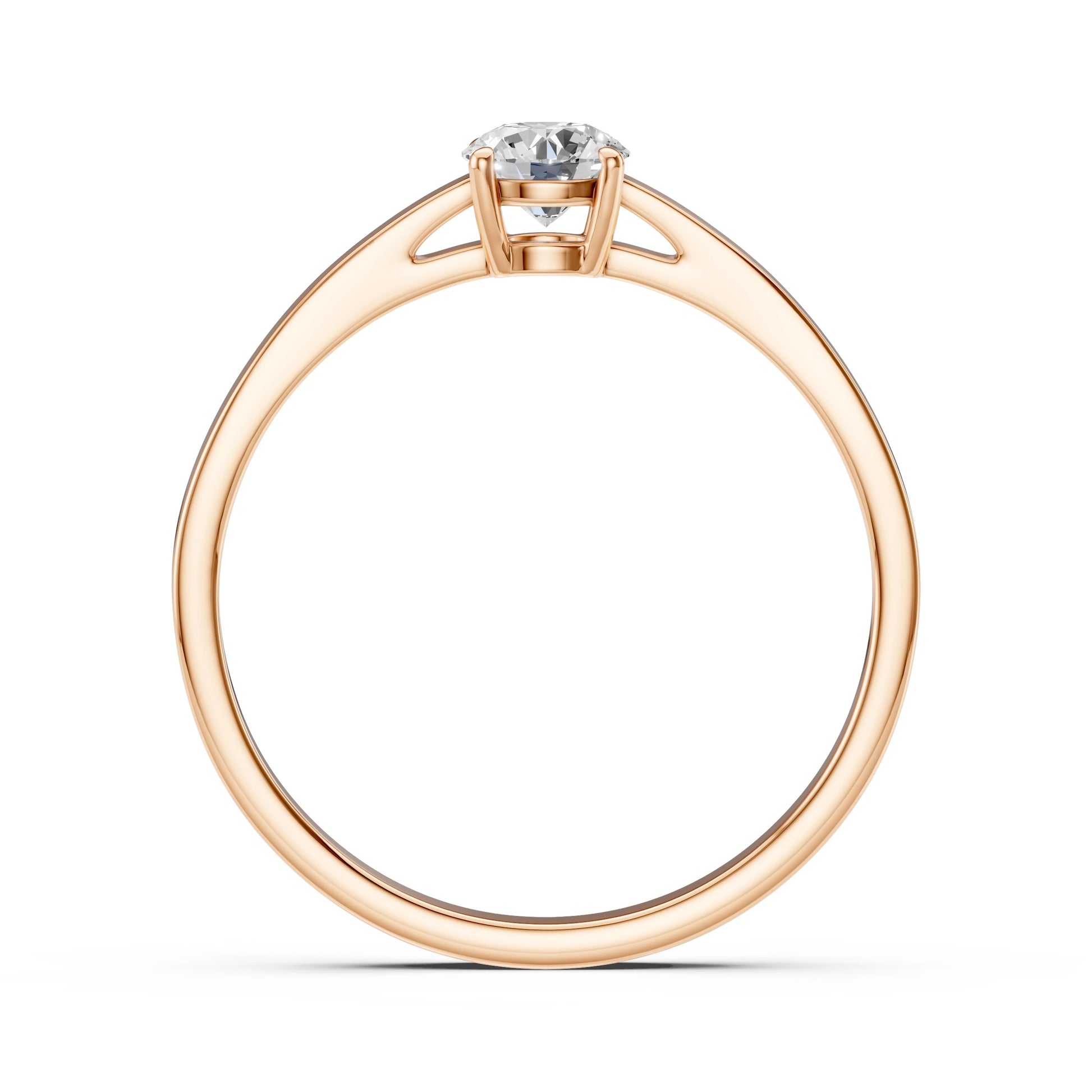 Solitaire Ring (Round), 0.45 ct — 101-10012/1(4.8)
