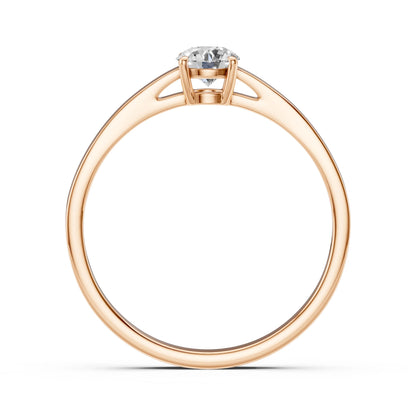 Solitaire Ring (Round), 0.45 ct — 101-10012/1(4.8)