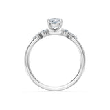 Marquise Lab Grown Diamond Classic Pave Eternity Ring 1.0ct by Qutahia Jewellery