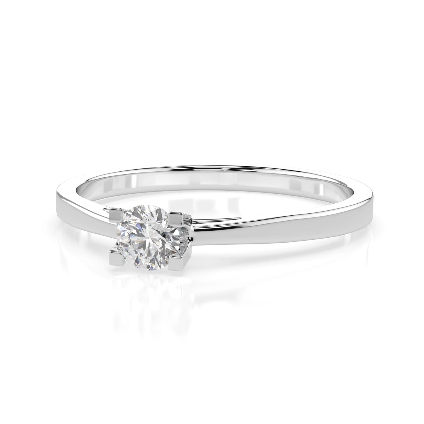 Solitaire Ring (Round), 0.15 ct — 101-10020(3.4)