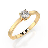 Solitaire Ring (Round), 0.3 ct — 101-10012/1(4.2)