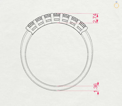 Eternity Ring (Round), 0.42 ct — 101-10098(2.5)