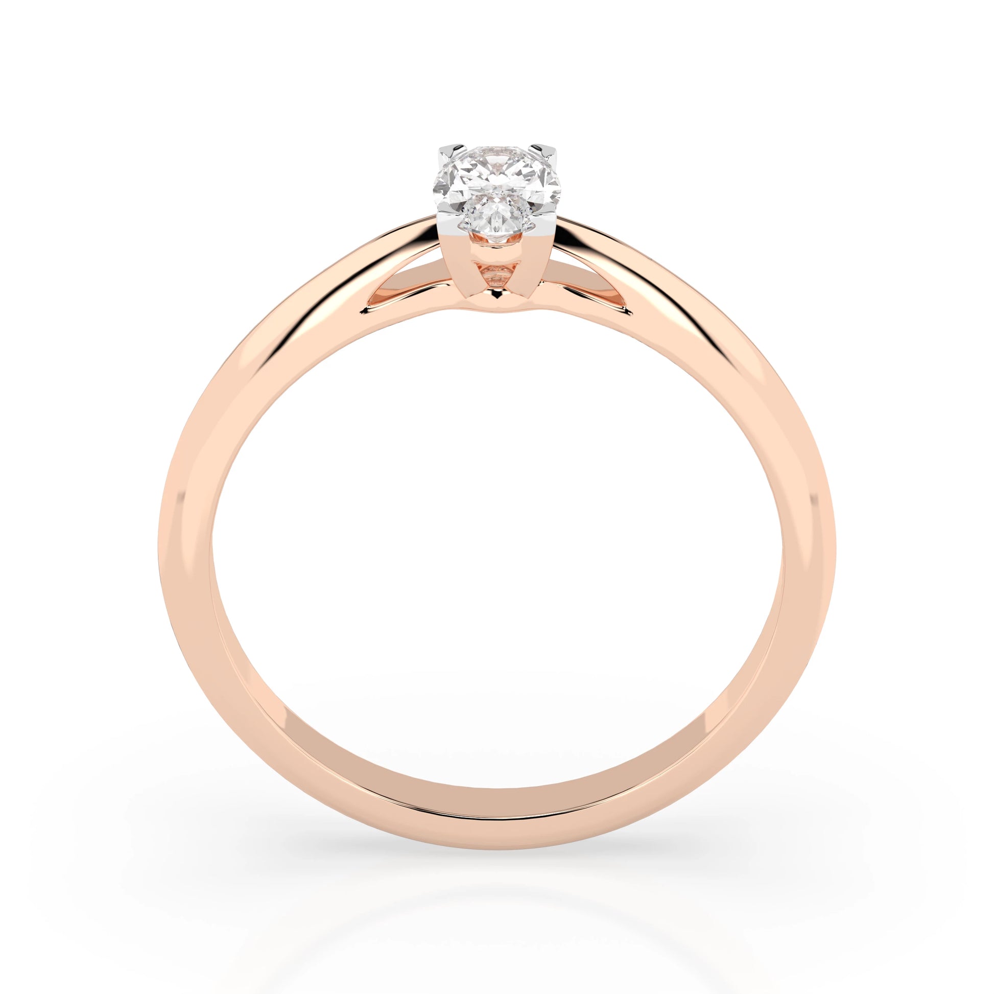 Solitaire Ring (Oval), 0.3 ct — 101-10190(0.30)OV