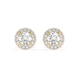 Diamond Eternity Earrings Round 0.4ct by Qutahia Jewellery