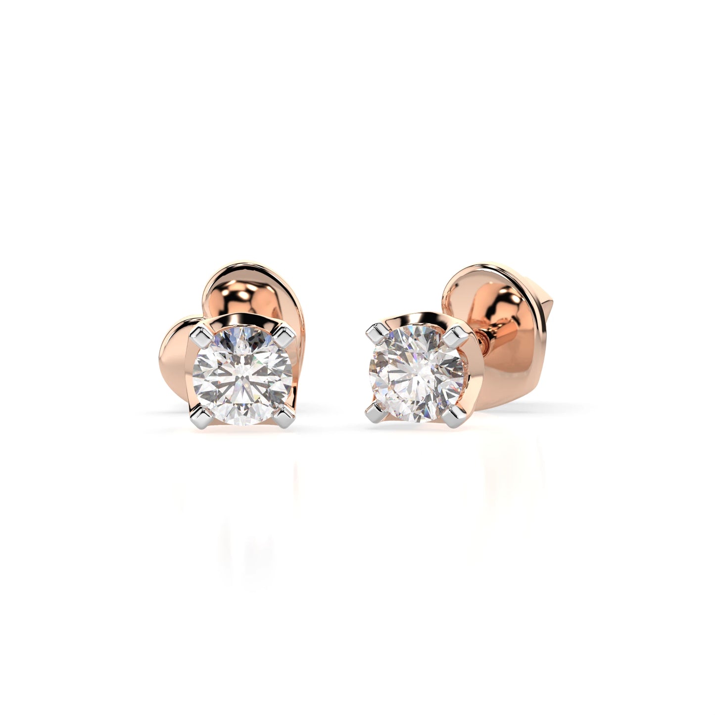 Solitaire Butterfly Earring (Round), 0.2 ct — 102-10020(3.0)