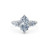 Marquise Lab Grown Diamond Side Stone Eternity Ring 2.0ct by Qutahia Jewellery