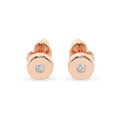 Solitaire Butterfly Earring (Round), 0.04 ct — 102-10050