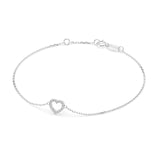 Diamond Bracelet Gold Round 0.07ct by Qutahia Jewellery