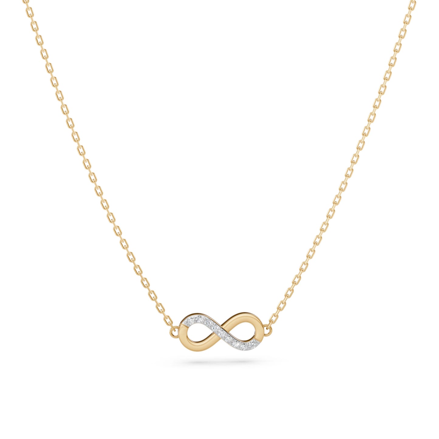 Minimalism Necklace (Round), 0.05 ct — 104-10072
