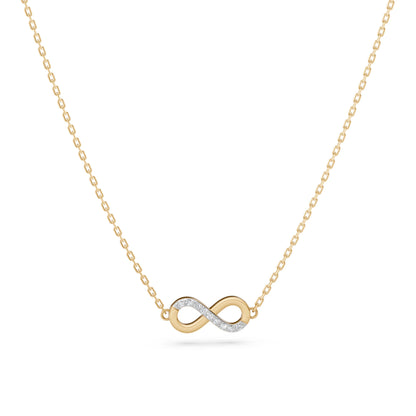 Minimalism Necklace (Round), 0.05 ct — 104-10072