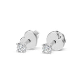 Solitaire Butterfly Earring (Round), 0.12 ct — 102-10012/1(2.5)