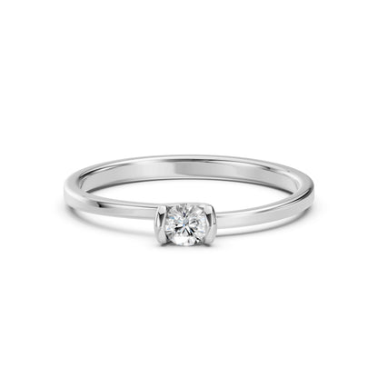 Solitaire Ring (Round), 0.2 ct — 101-10016(3.7)