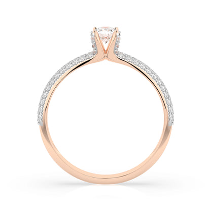 Solitaire Eternity Ring (Round), 0.17 ct — 101-10023