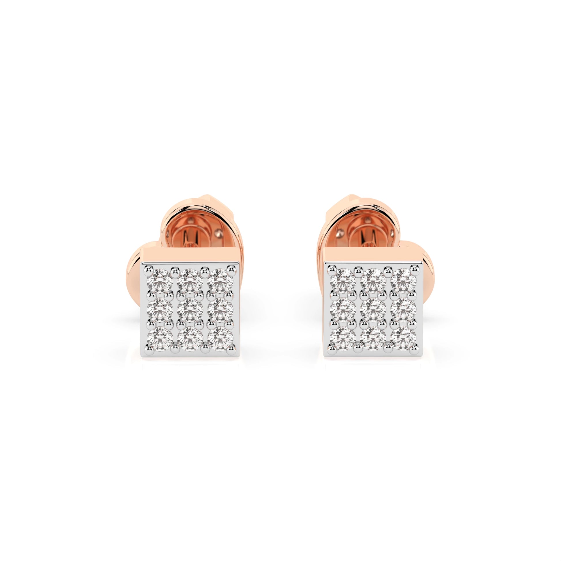 Illusion Earring (Round), 0.11 ct — 102-10063