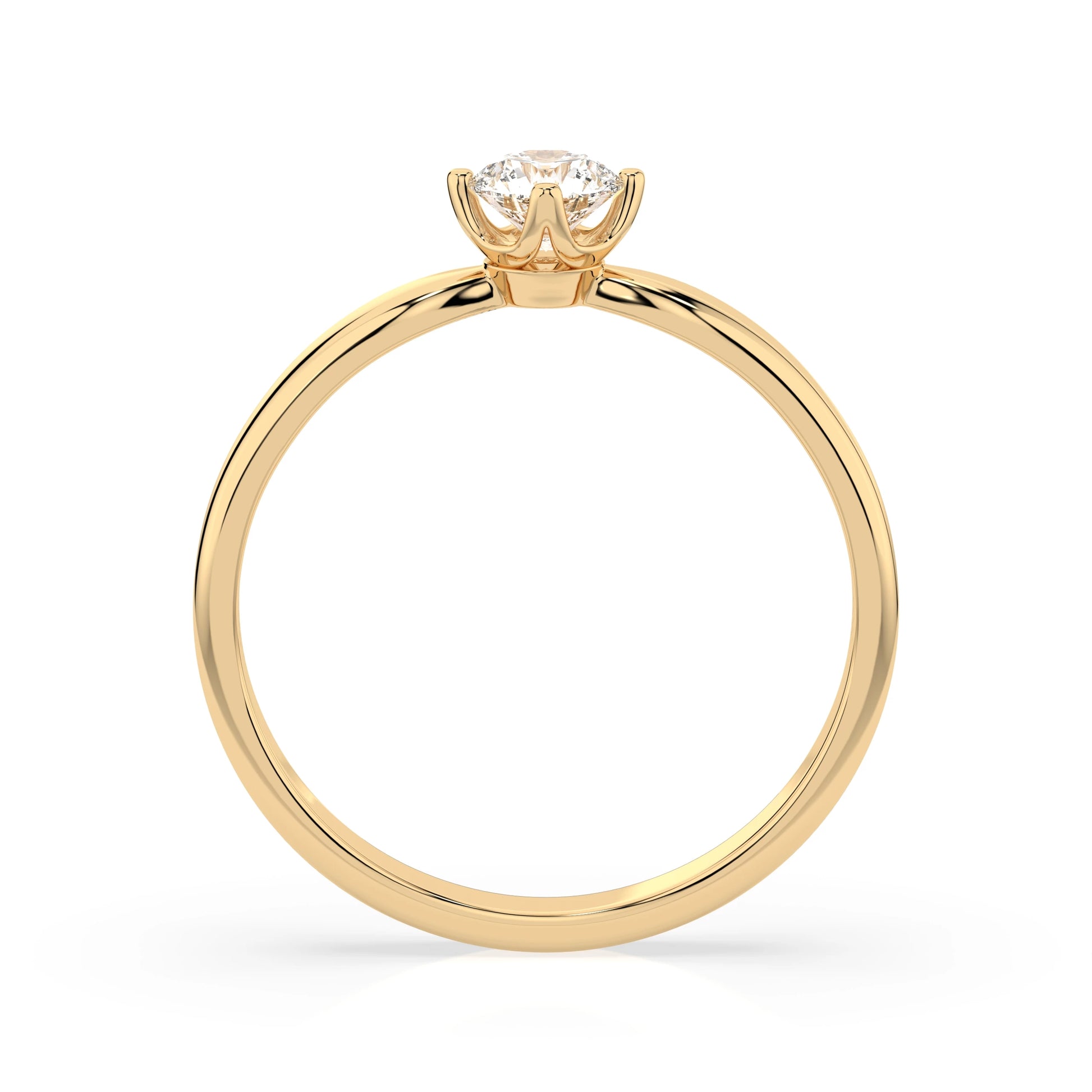 Solitaire Ring (Round), 0.3 ct — 101-10041(4.2)