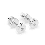 Diamond Stud Earrings Round 0.04ct by Qutahia Jewellery