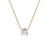 Diamond Pendant Necklace Round 0.3ct by Qutahia Jewellery