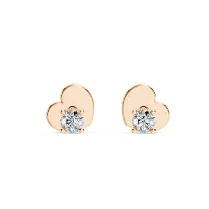Solitaire Butterfly Earring (Round), 0.12 ct — 102-10012/1(2.5)