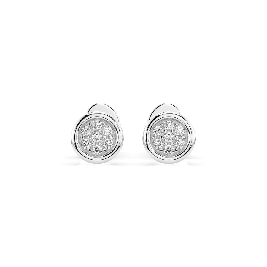 Illusion Earring (Round), 0.08 ct — 102-10068