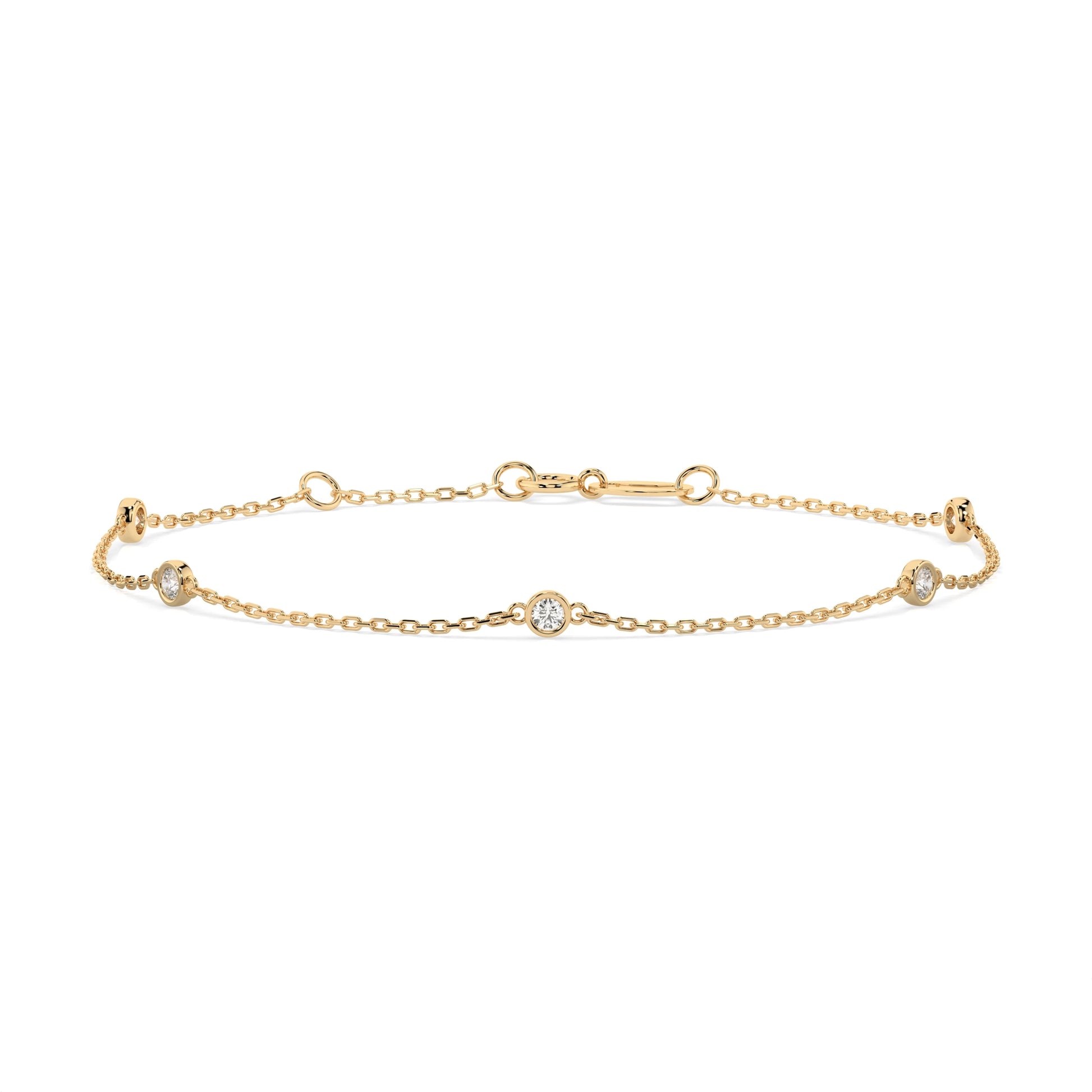 Minimalism Bracelet (Round), 0.14 ct — 105-10008/5(1.9)