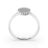 Illusion Diamond Ring Round 0.15ct by Qutahia Jewellery