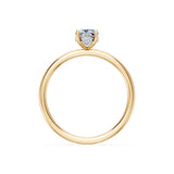 Cushion Lab Grown Diamond Micro Pave Engagement Ring 1.0ct by Qutahia Jewellery