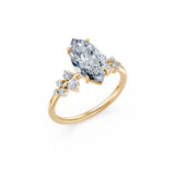 Marquise Lab Grown Diamond Classic Pave Eternity Ring 2.0ct by Qutahia Jewellery