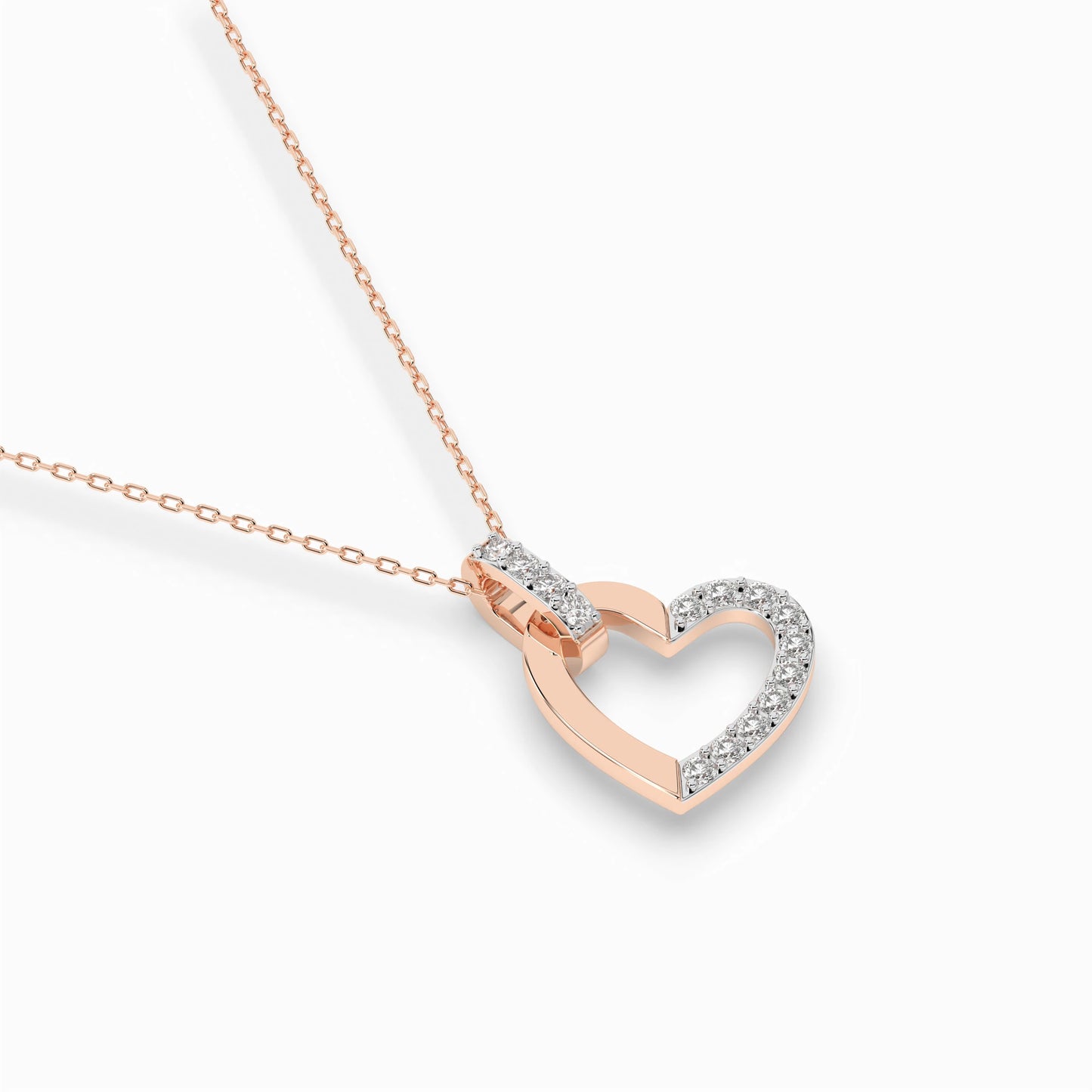 Minimalism Necklace (Round), 0.18 ct — 104-10058