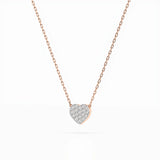Illusion Diamond Necklace Round 0.09ct by Qutahia Jewellery