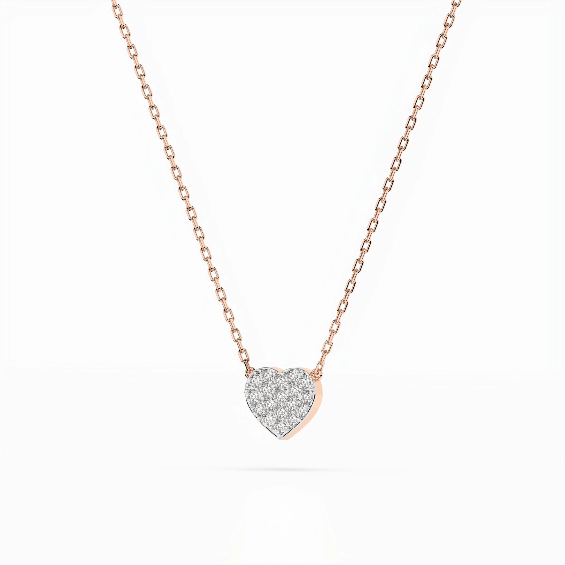 Illusion Necklace (Round), 0.09 ct — 104-10059