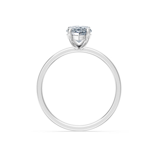 Marquise Lab Grown Diamond Solitaire Engagement Ring 1.5ct by Qutahia Jewellery
