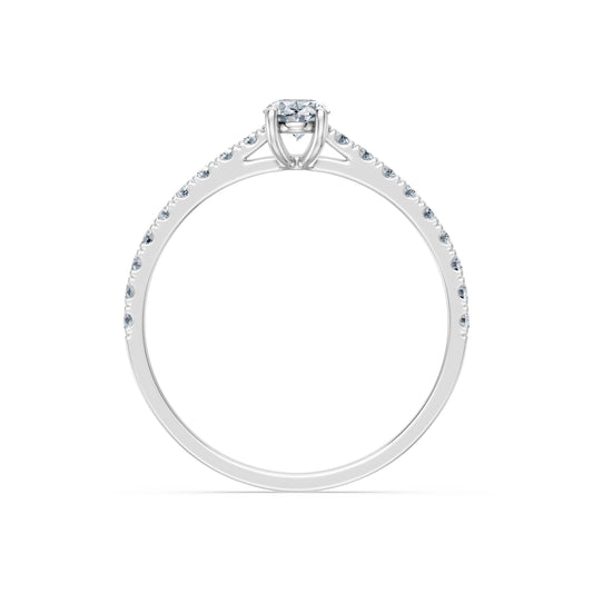 Solitaire Eternity Ring, 0.3 ct — 101-10191(0.30)OV