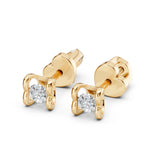 Diamond Stud Earrings Round 0.2ct by Qutahia Jewellery