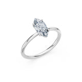 Marquise Lab Grown Diamond Micro Pave Engagement Ring 1.0ct by Qutahia Jewellery