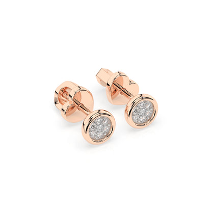 Illusion Earring (Round), 0.08 ct — 102-10068