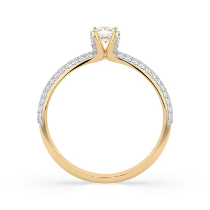 Solitaire Eternity Ring (Round), 0.17 ct — 101-10023