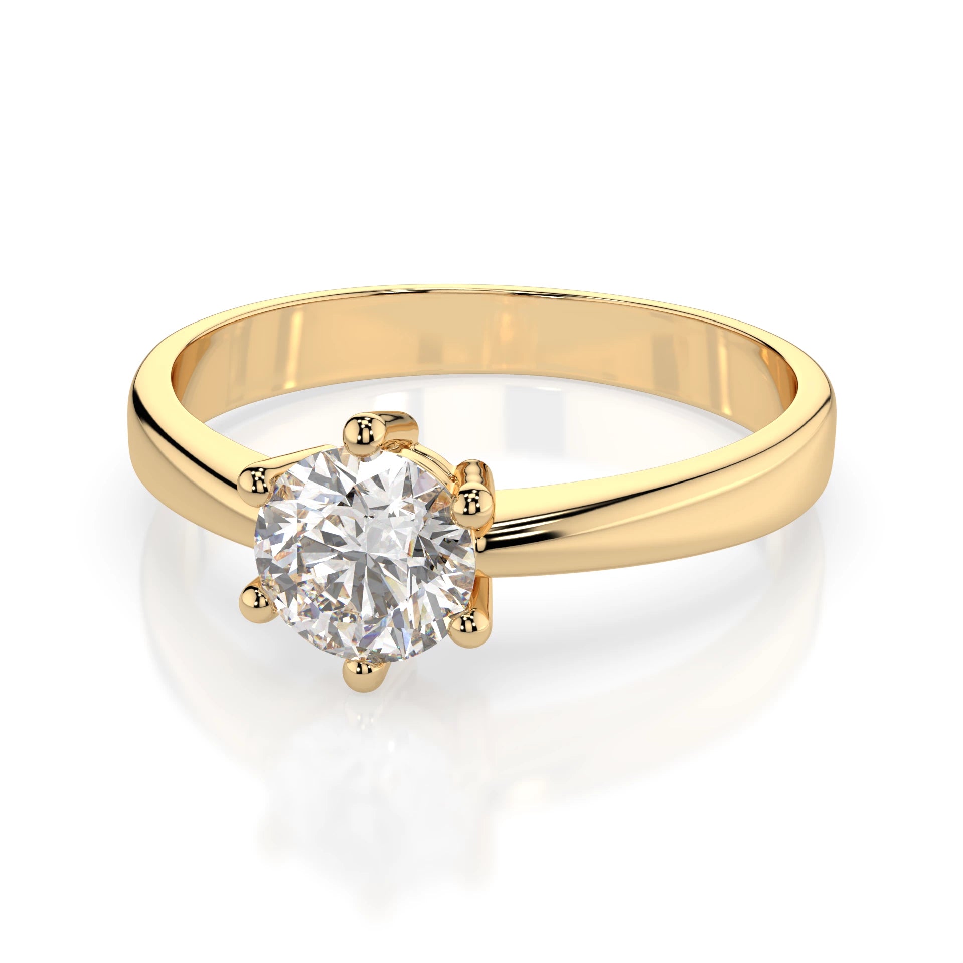 Solitaire Ring (Round), 0.5 ct — 101-10151(5.1)