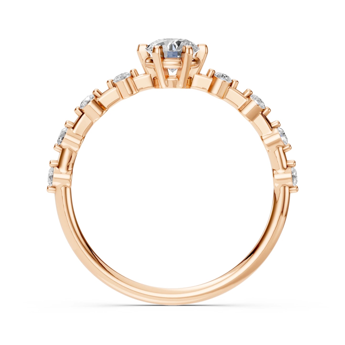 Solitaire Eternity Ring (Round), 0.4 ct — 101-10144(4.7)