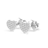 Illusion Diamond Earrings Round 0.18ct by Qutahia Jewellery