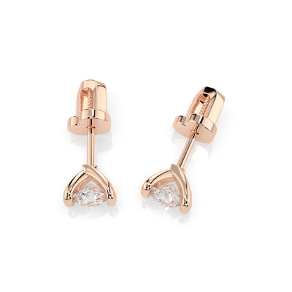 Solitaire Butterfly Earring (Round), 0.4 ct — 102-10016(3.7)