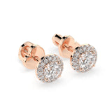 Diamond Eternity Earrings Round 0.4ct by Qutahia Jewellery