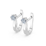 Small Diamond Earrings Round Brilliant 0.5ct by Qutahia Jewellery